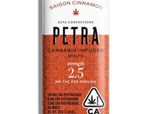 KIVA | Petra Saigon Cinnamon CBD 1:1 Mints – 100mg