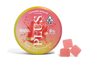 PLUS | Uplift Sour Watermelon Gummies – 100mg