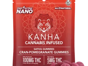 KANHA | Cran-Pomegranate Punch – Sativa Nano Gummies – 100mg