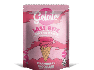 GELATO | Last Bites Strawberry Chocolate Mini Cones – 100mg