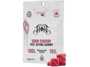Sour Cherry | Indica - Fast-Acting Gummies - 100mg THC
