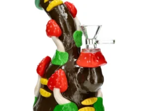 Glass Bong - Mini Mushroom (17cm)