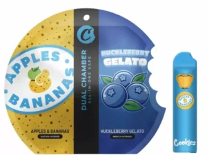 Cookies Dual Chamber Disposable (3 in 1) - Apples & Bananas (SH) + Huckleberry Gelato (IH)