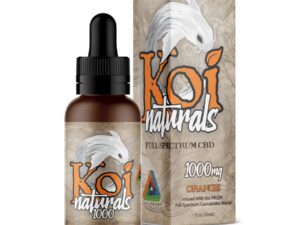Koi CBD, CBD Oil Tincture, Broad Spectrum, Orange, 1fl oz, 1000mg CBD
