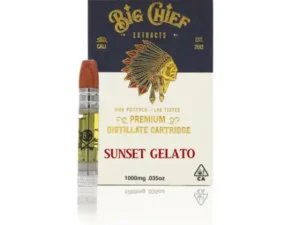 Big Chief THC Vape Cartridge 1G – Sunset Gelato